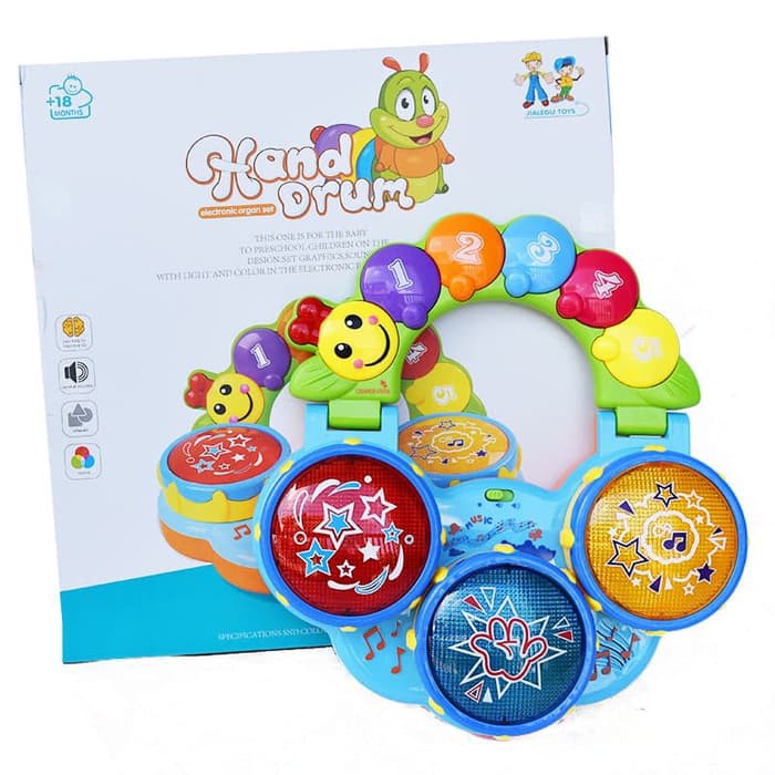 Jual HAND DRUM Baby Toys Balita Toys Mainan Drum Anak dengan Lampu 855