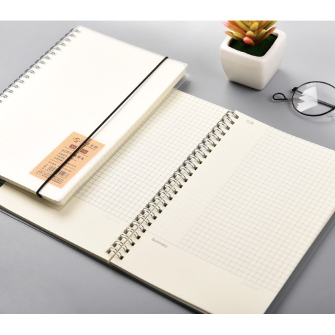 

Buku Tulis Ring A5 Blank, Dot, Grid Cover Transparan