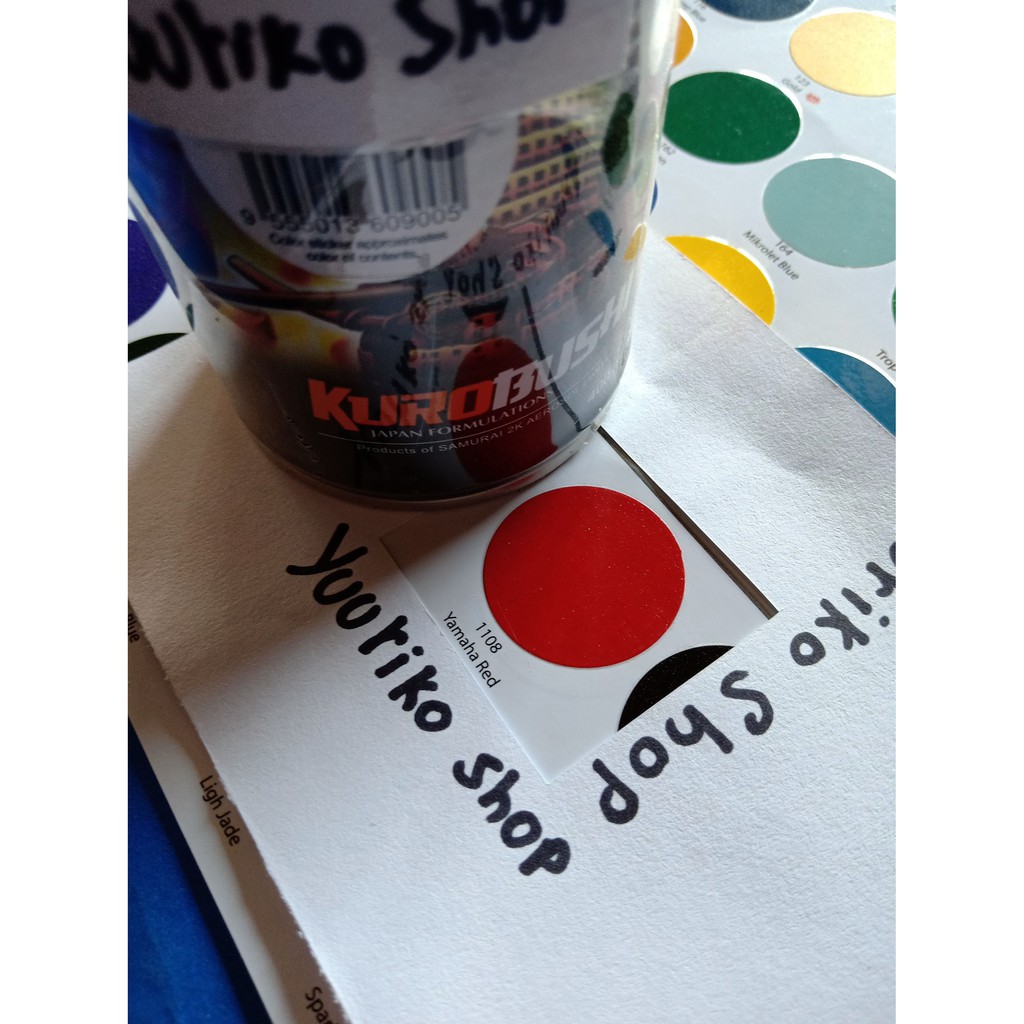 Pilok Samurai Cat samurai paint 1108 Yamaha red yamaha  pilox cat semprot merah yamaha