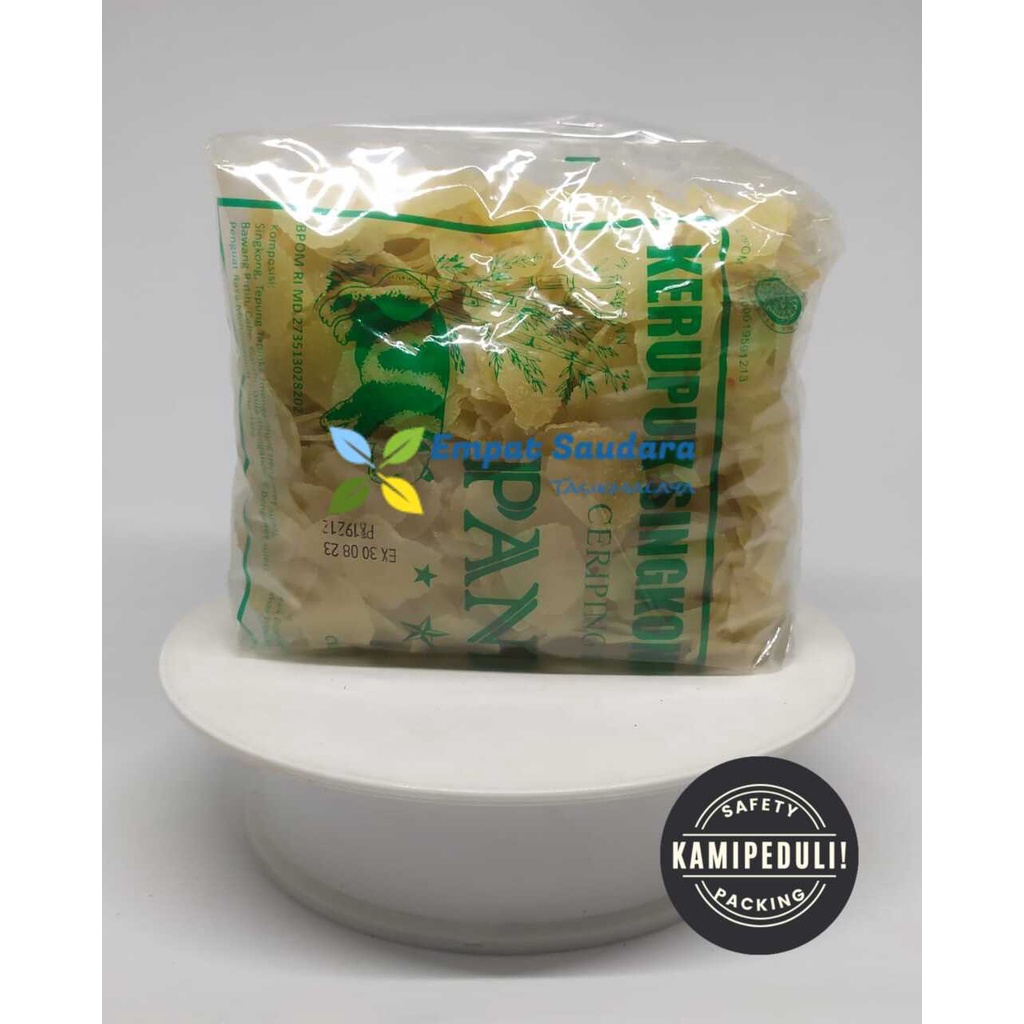

KERUPUK SINGKONG / CERIPING PEDAS MERK PANDA KEMASAN 500 GR