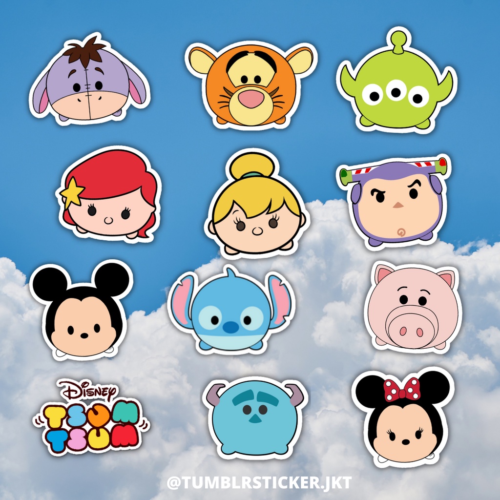 

STICKER AESTHETIC Tsum Tsum Pack | STICKER TUMBLR LAPTOP | STICKER AESTHETIC HP JURNAL
