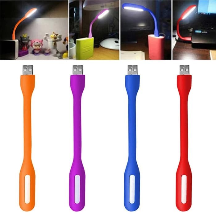 Lampu Led USB Flexibel Laptop Power Bank Portable Light Night Reading