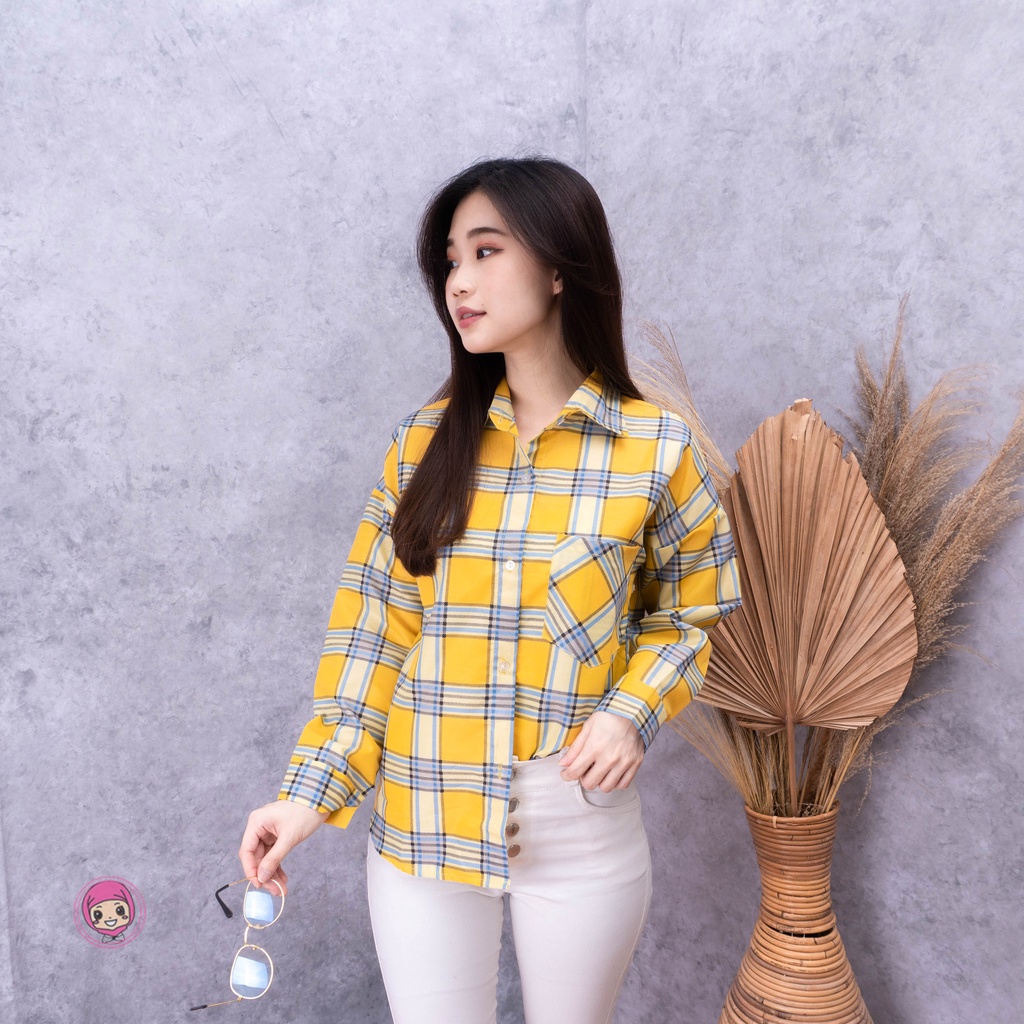 VS - Kemeja Fashion - Kemeja Oversize Wanita / Kemeja Korea / Kemeja Wanita Murah