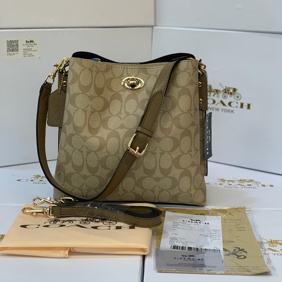 [FREE BOX] COACH WOMEN SHOULDER BAG HAND BAG TAS TERLARIS TAS COACH KUNCI TAS TERMURAH