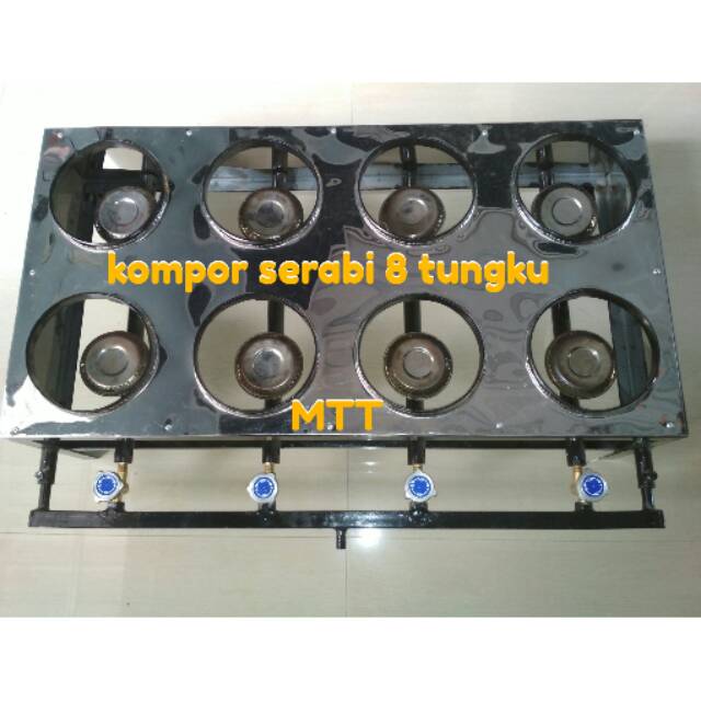 Kompor serabi 8 tungku kompor martabak mini 8 tunggku