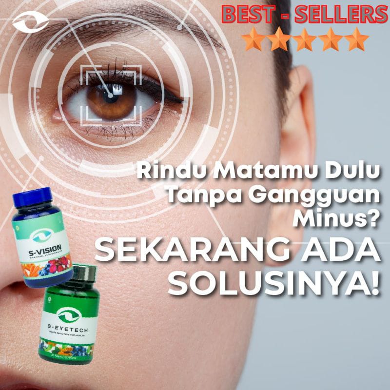 SMART VISION S-Vision & S-Eyetech Suplemen Obat Mata Minus/Silinder Paling AMPUH