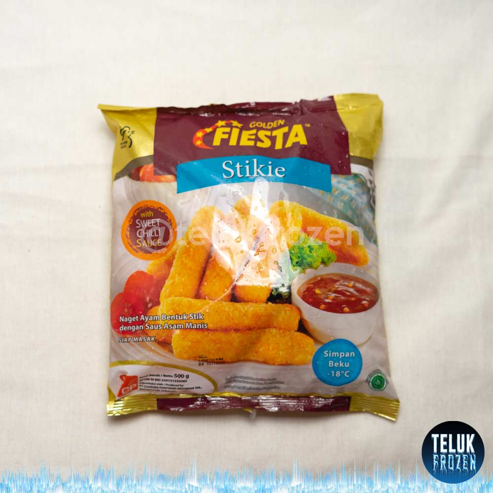 

Fiesta golden stikie 500gr / nugget ayam stick with saus cabe manis / chicken nuget stik, sticky