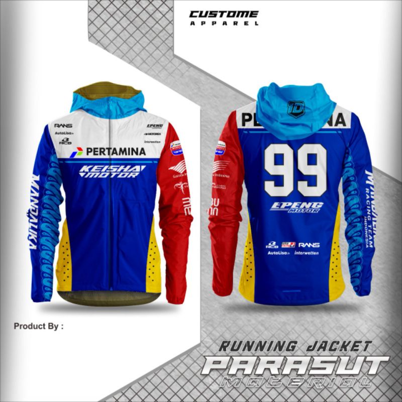 JAKET PARASUT RACING