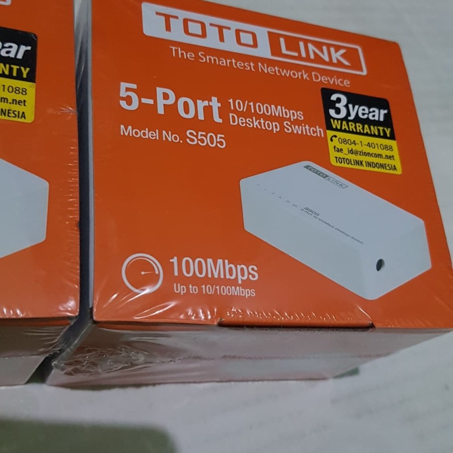 TOTOLINK S505 5-PORT 10/100 MBPS DESKTOP SWITCH