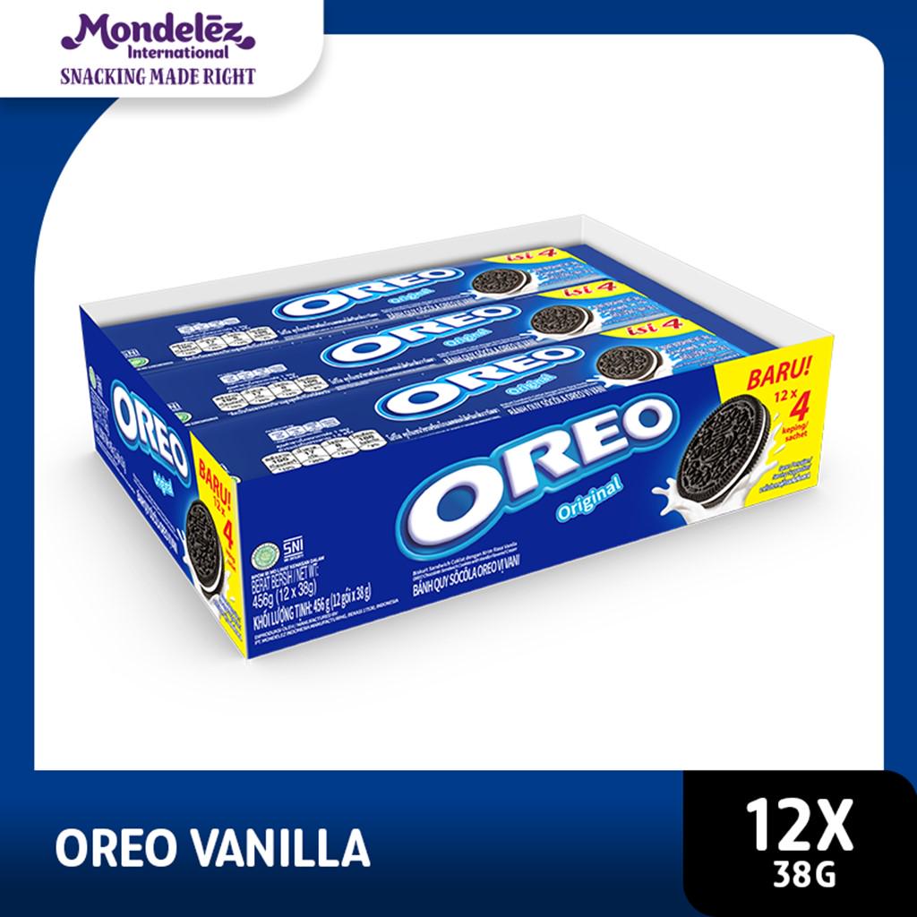 

Oreo Buskuit krim Vanila 38g x12