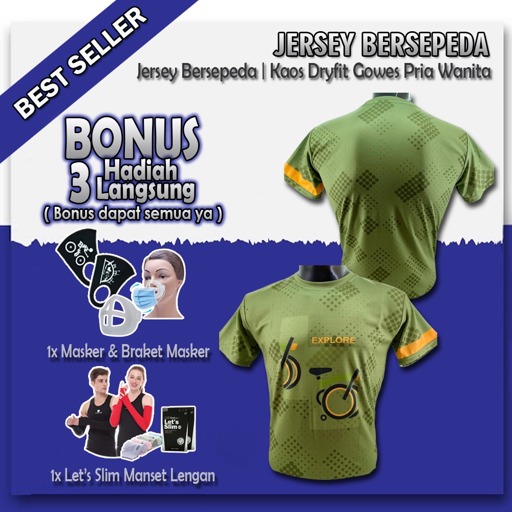 KAOS JERSEY Neology EXPLORE Tshirt Explorer Hijau