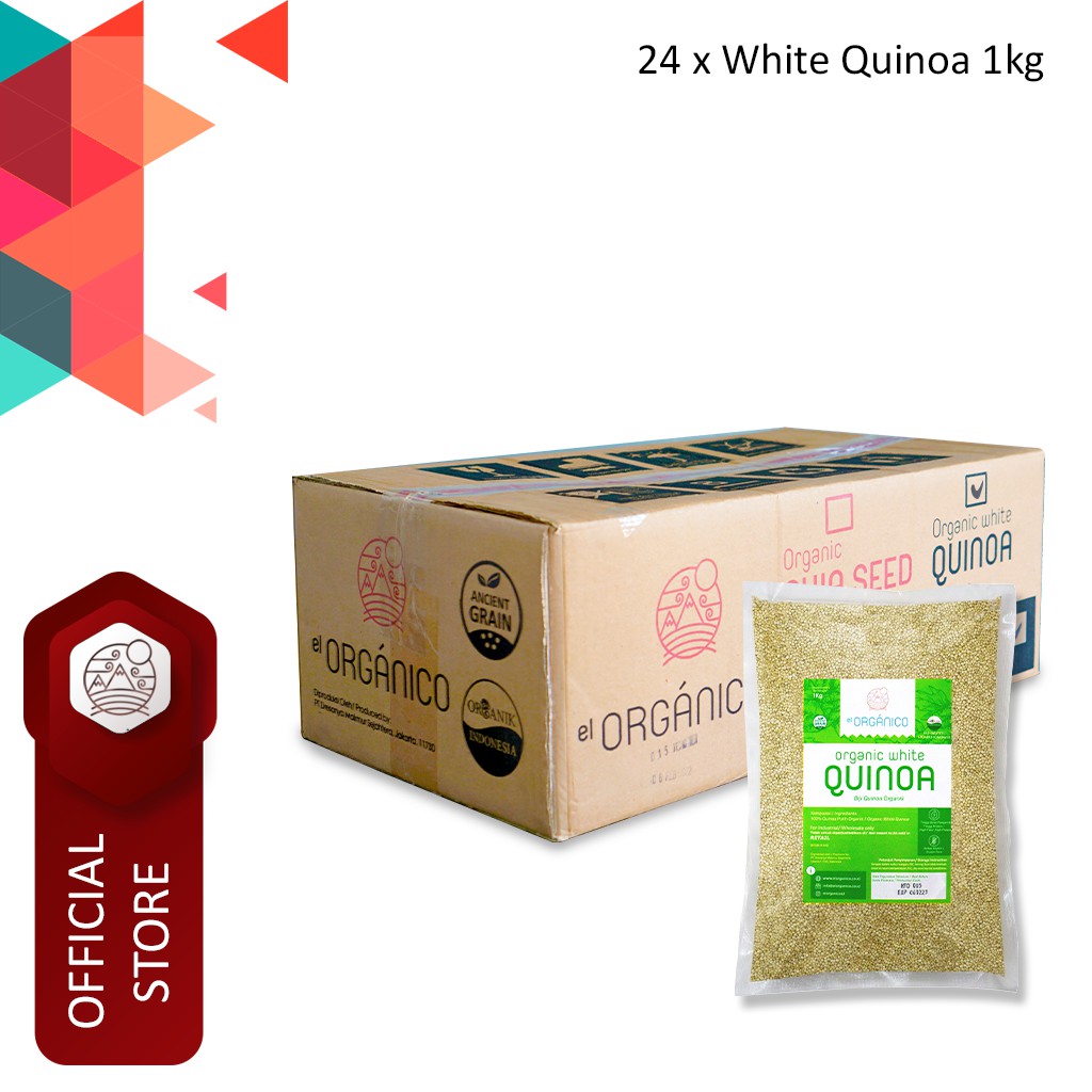 

White Quinoa Organic El Organico 1Kg (Carton Box)