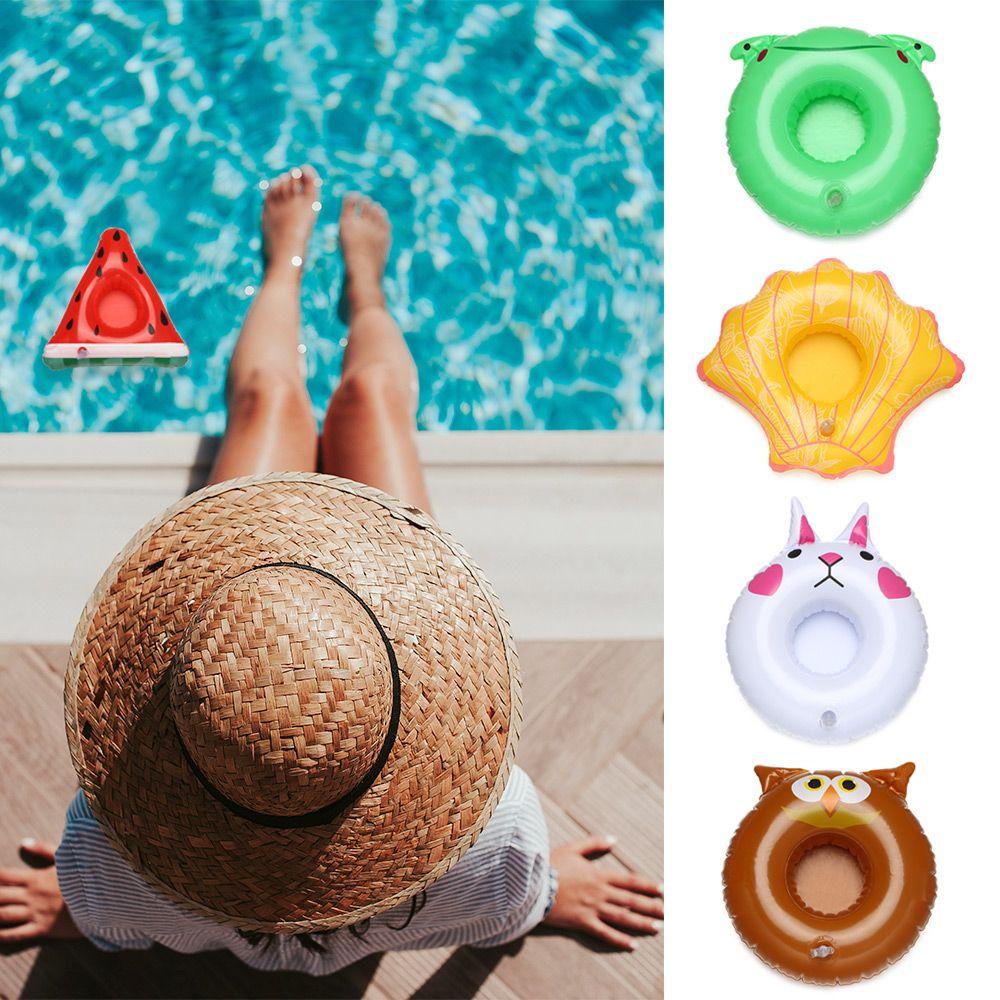 Chookyy 1Pcs Inflatable Drink Holders Pool Party Pesta Dekorasi Kolam Pelampung Kolam Renang Floaties