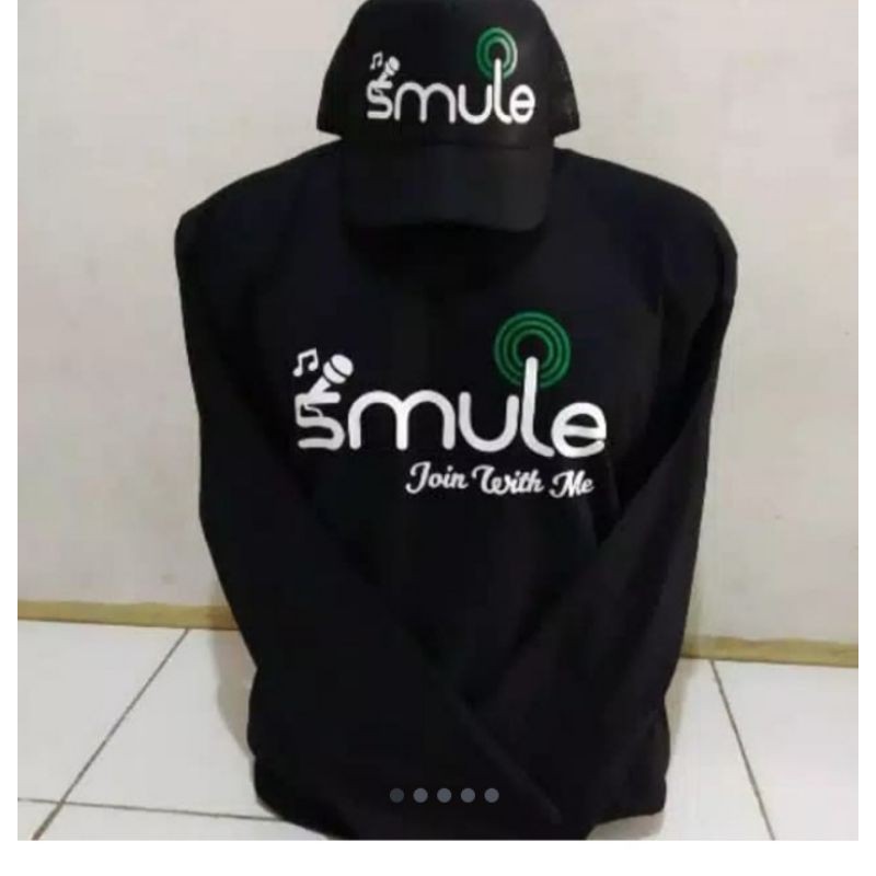 KAOS SMULE PAKET TOPI SMULE LENGAN PANJANG