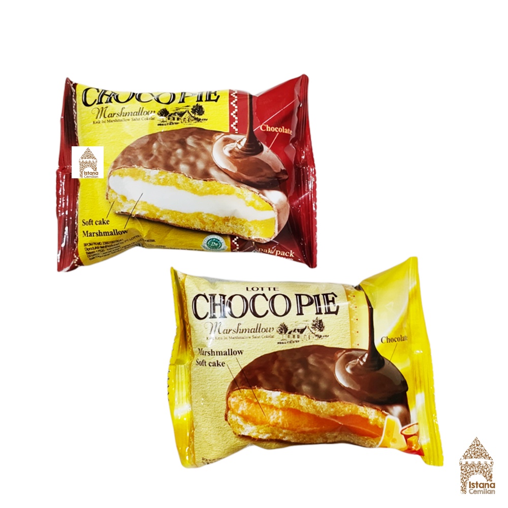 Lotte Choco / Cheese Pie Marshmallow SATUAN 28 gram