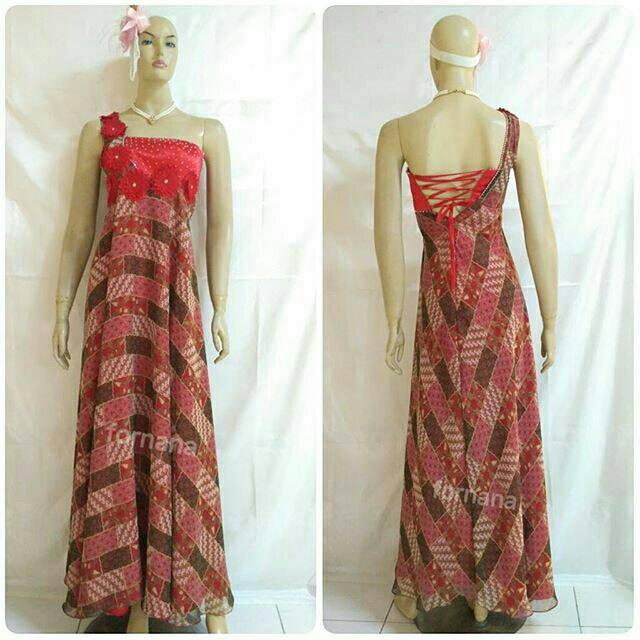Long dress batik pesta LDB200105