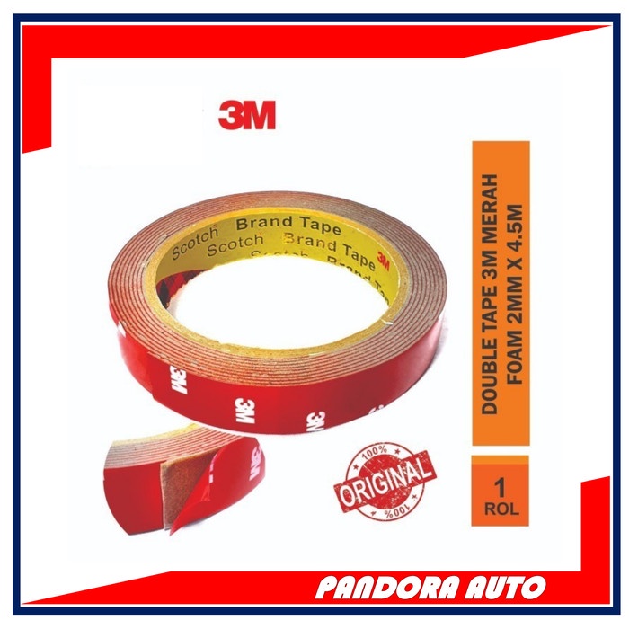 

Cuci Gudang Double Tape Foam 3M 2Cm X 4.5M Merah Lem Perekat Bolak Balik Universal Promo