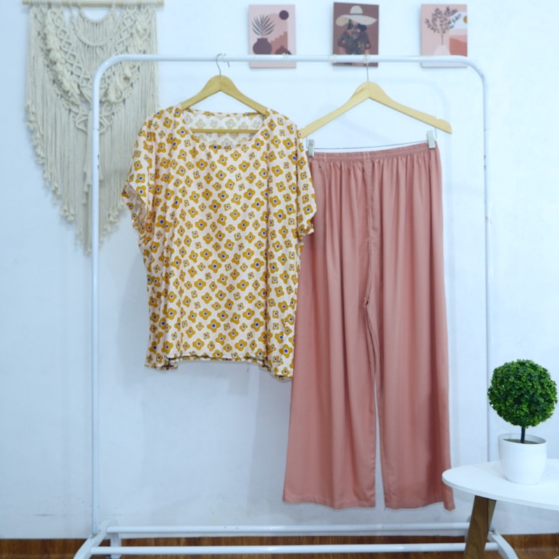 BABYDOLL JUMBO RAYON FIT TO XXXL LD 130 (CELANA PANJANG) SERI 1 LD125 LD130-PJXL 34