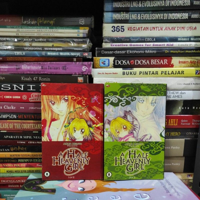 KOMIK ORIGINAL A HALF HEAVENLY GIRL 1-2 AQUA MIZUTO KOMIK BEKAS