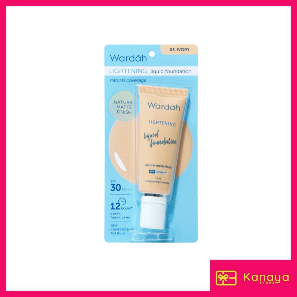 (BISA COD) Wardah Lightening Liquid Foundation 25 ml