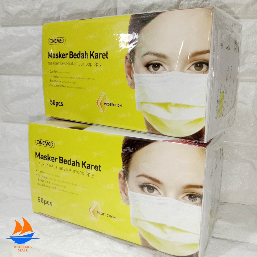 Jual Masker Bedah ONEMED 3 Ply Earloop Isi 50 Pcs | Shopee Indonesia