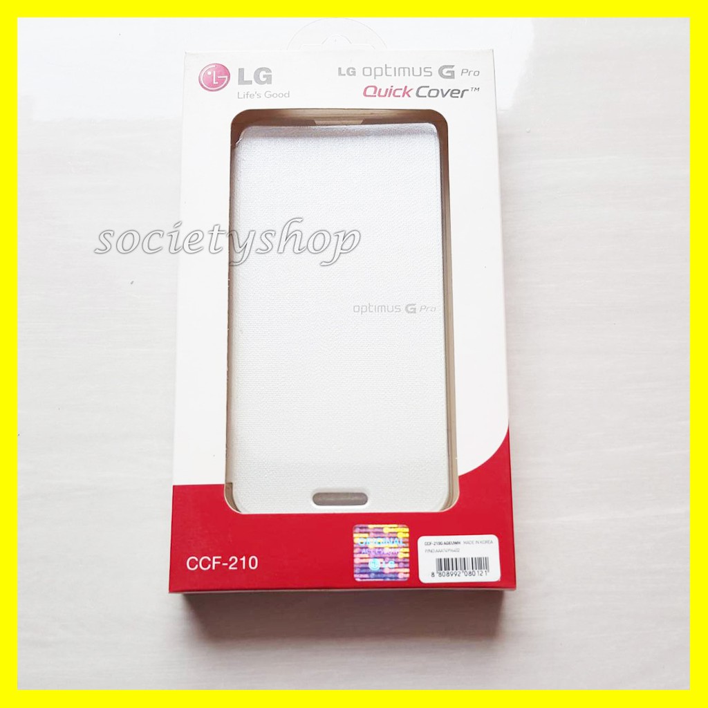 Quick Cover LG Optimus G Pro E980 F240 E986 Hp Lama Casing Flip Case Putih White Full Baru Magnet