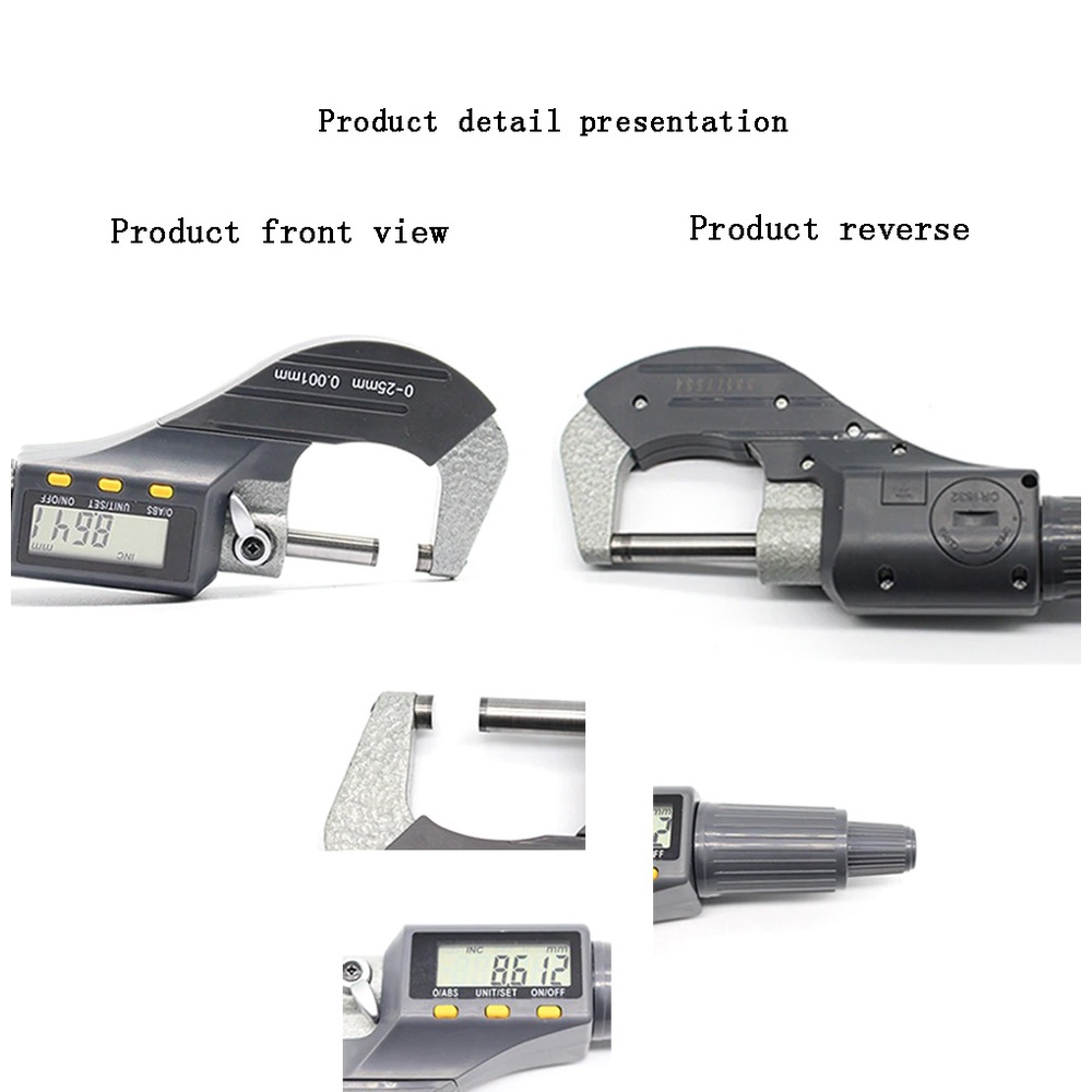 Digital Micrometer 0-25mm Digital outside Caliper Gauge 0.001mm