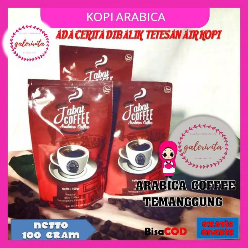 

Kopi Arabika 100 Gram/Kopi Bubuk Hitam Arabika Temanggung / Kopi Original Arabika TemanggungA19
