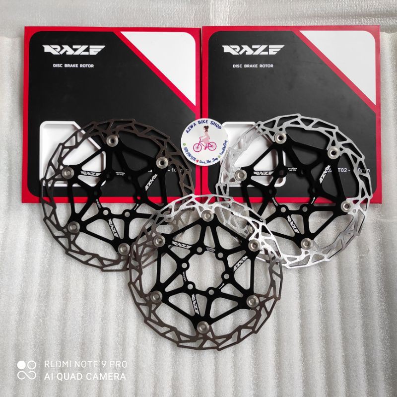 ROTOR SEPEDA DISC RAZE RT-02 160MM 6 BOLT HITAM