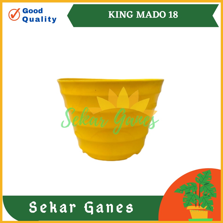 POT KING MADO 18 WARNA WARNI DA 14.5CM BY GARDEN OF LOVE POT PLASTIK MURAH LUCU bkn POT TAWON 15 18