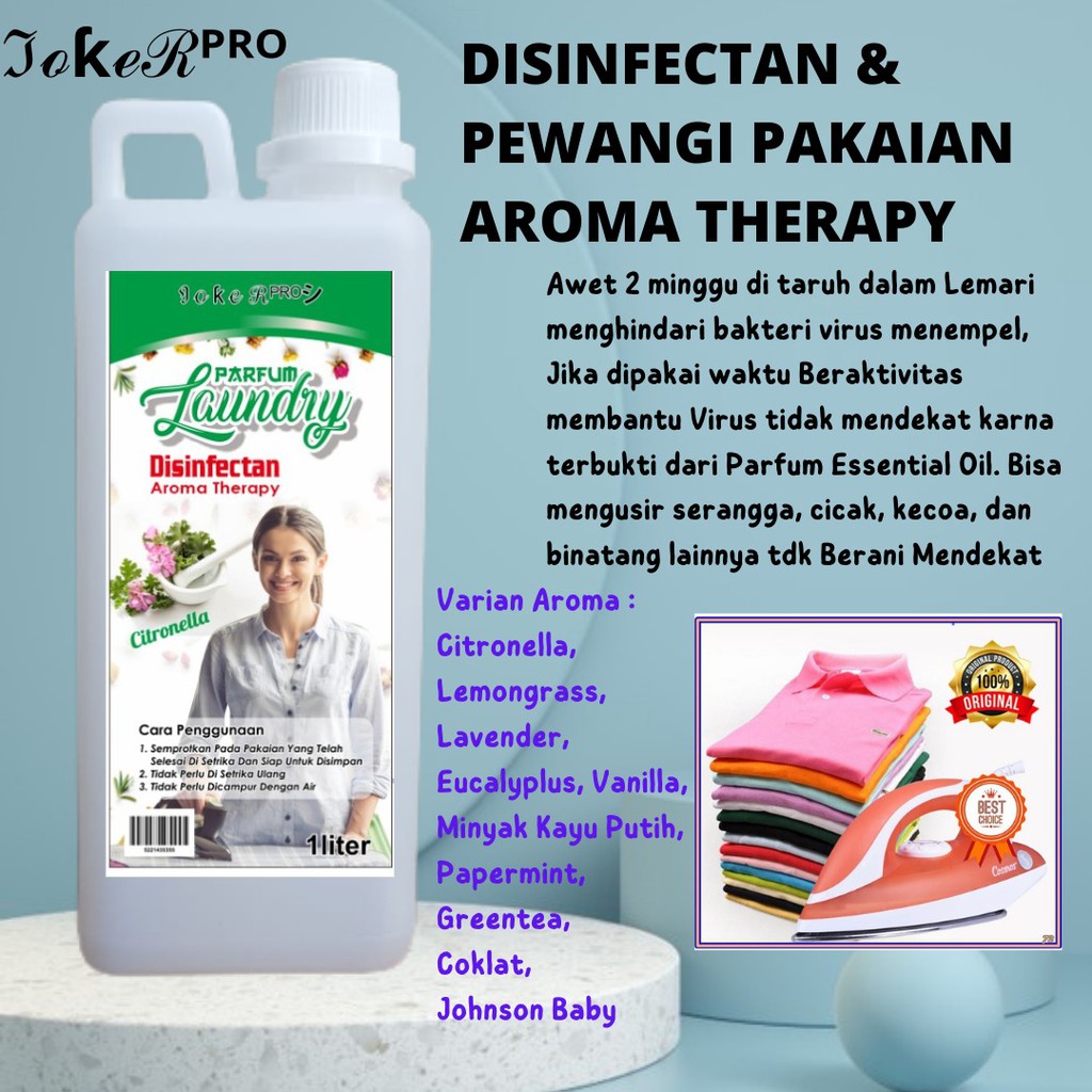 PARFUM LAUNDRY DISINFECTAN ESSENTIAL OIL 1 LITER