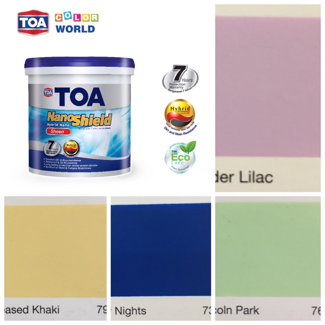 Toa Paint Cat Tembok Exterior Nanoshield Sheen Kemasan 2 5 Liter Shopee Indonesia