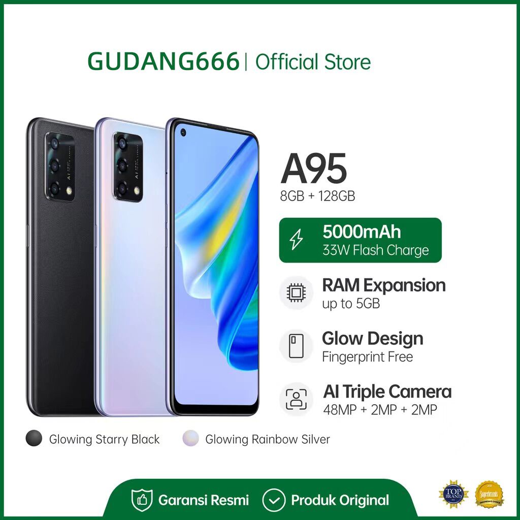 COD+Pengiriman lokal hp murah Galaxy A95 RAM 12/128GB ( 8GB + 5GB EXTEDED RAM ) GARANSI RESMI smartphone handphone android hp murah cuci gudang