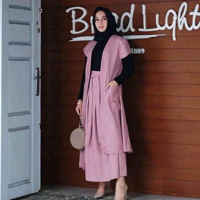 ARINDA SET | BAJU SETELAN MUSLIM WANITA 3IN1