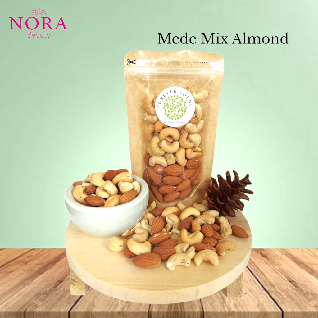 

(Healthy Food) Roasted Mede Mete+Roasted Almond Mixed Premium // murah