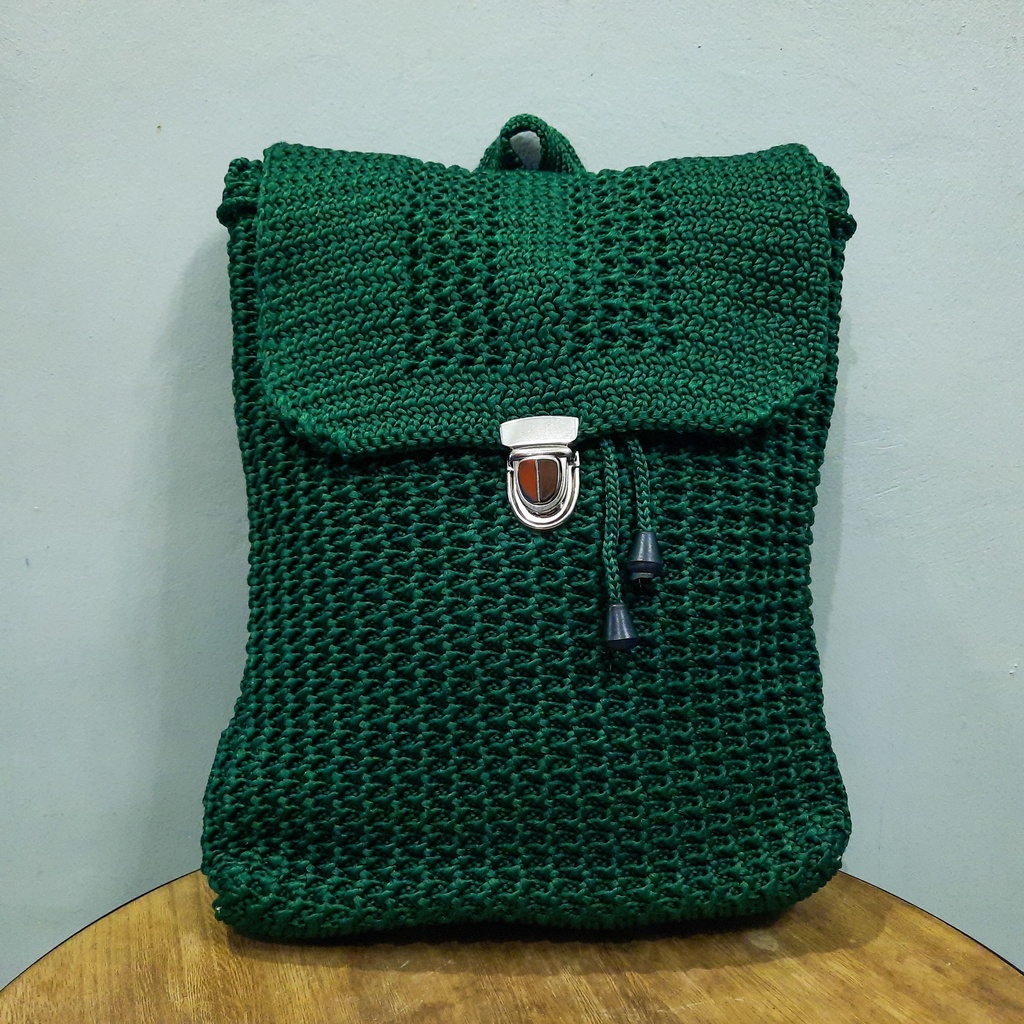 Tas Ransel Rajut Camilia - SenjabyAtsa-Botol