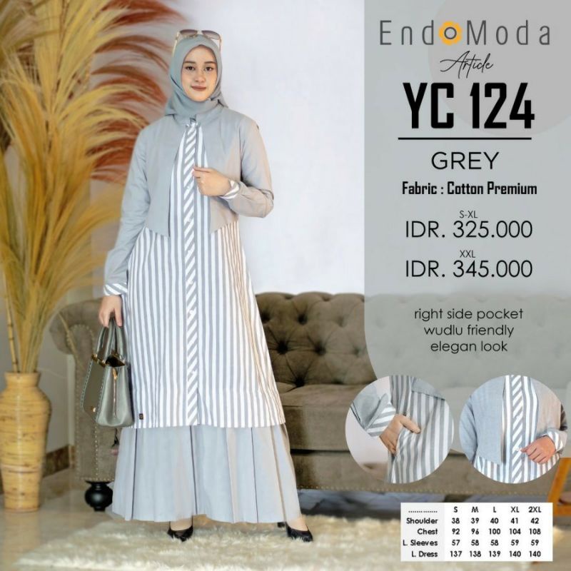 Gamis Busui Rompi - Long Dress Busui - Gamis Endomoda Original - Endomoda YC 124