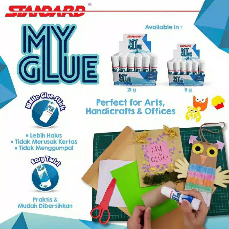 

STANDARD Pen Lem Stick My Glue 21 gr ( Satuan )