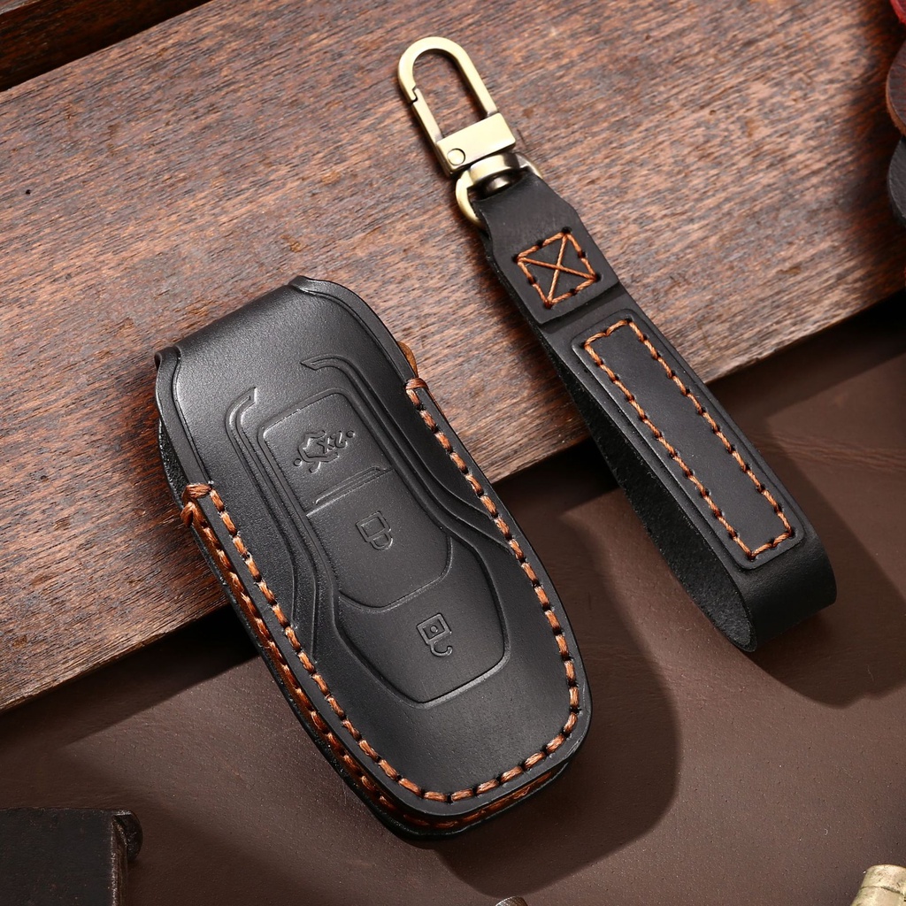 Casing Kunci Mobil Ford focus kuga Mondeo Handmade Bahan Kulit Asli