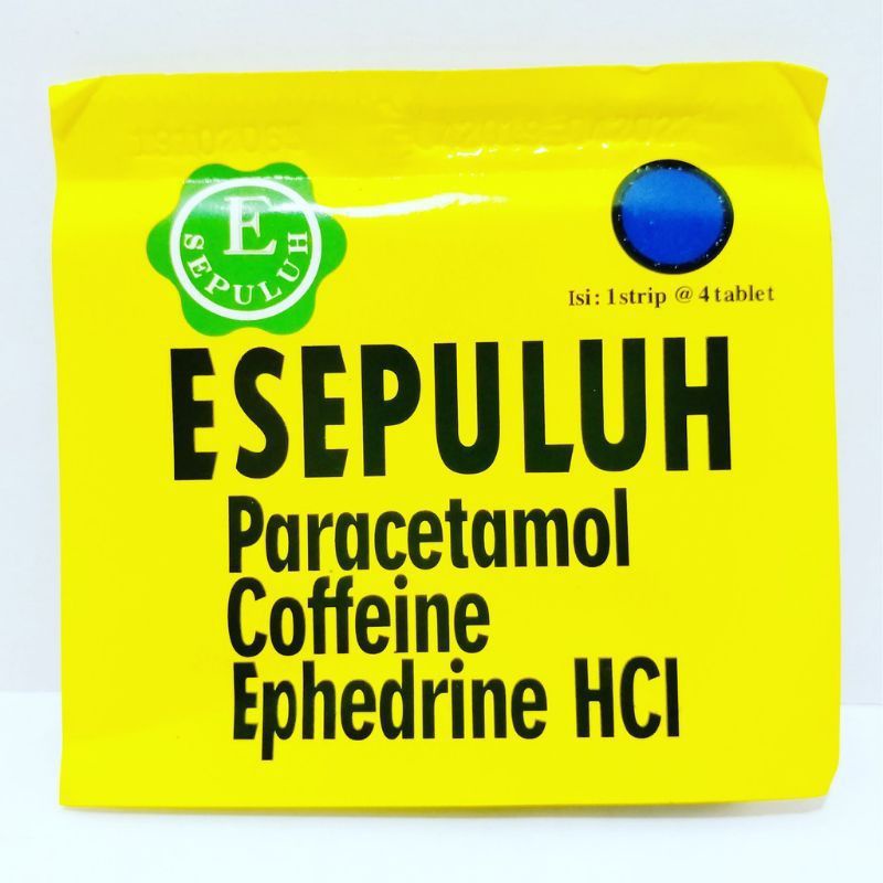 Esepuluh Tablet - Pereda Nyeri / Per Strip 4 Tablet