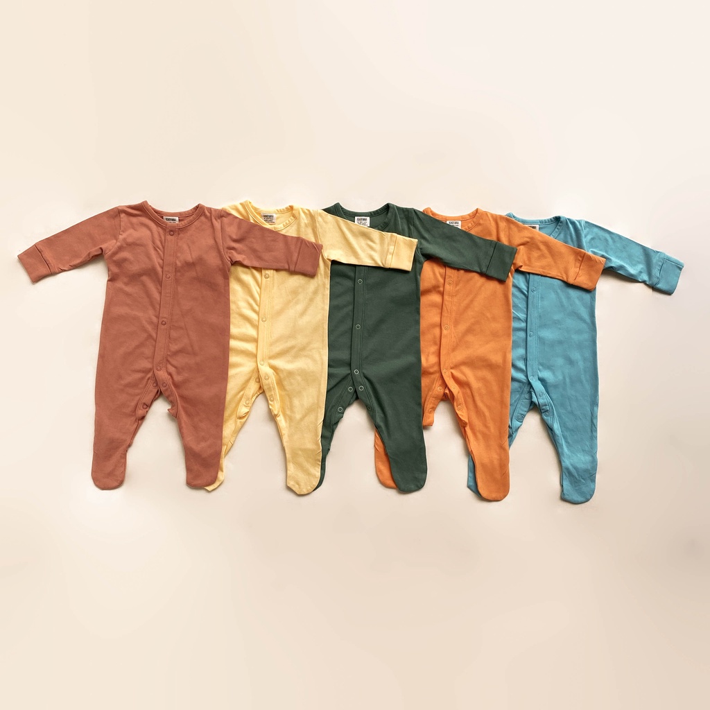 BOHOPANNA Sleepsuit Jumper Bayi Warna Polos 0-12 Bulan