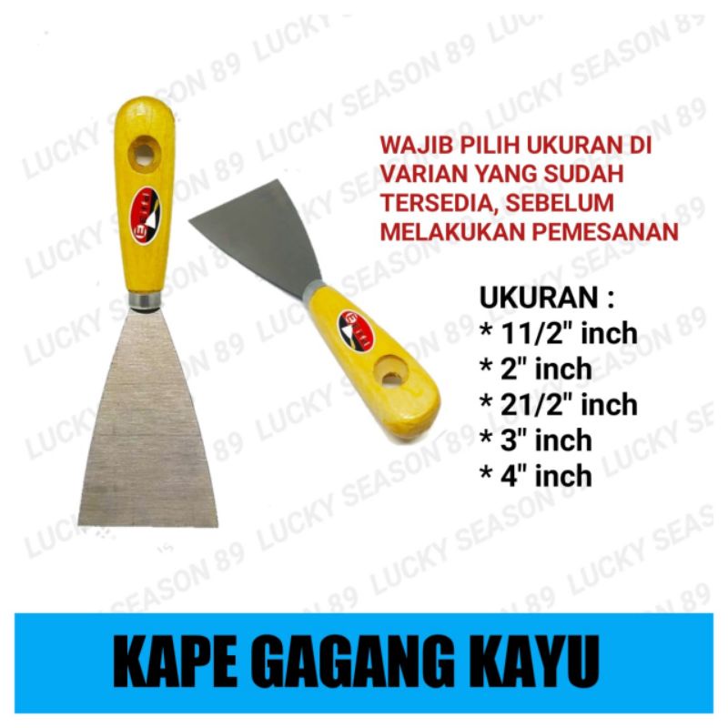 KAPE GAGANG KAYU RRT / KAPE PLAT / SCRAP / KAPE PLAT MURAH