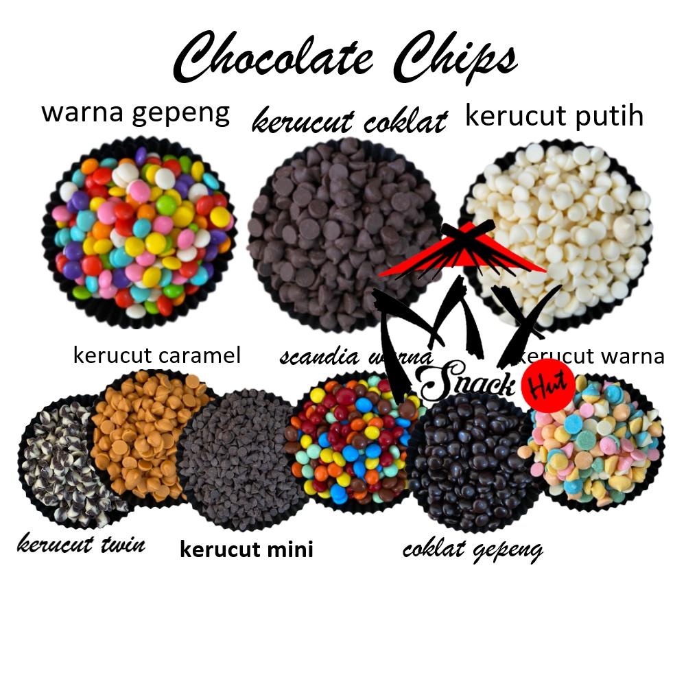 

COKLAT CHIP 100GR - COKELAT CHIPS PAKU CHOCOCHIP CONE CHOCO MINI CARAMEL PUTIH WARNA RAINBOW KERUCUT Berkualitas
