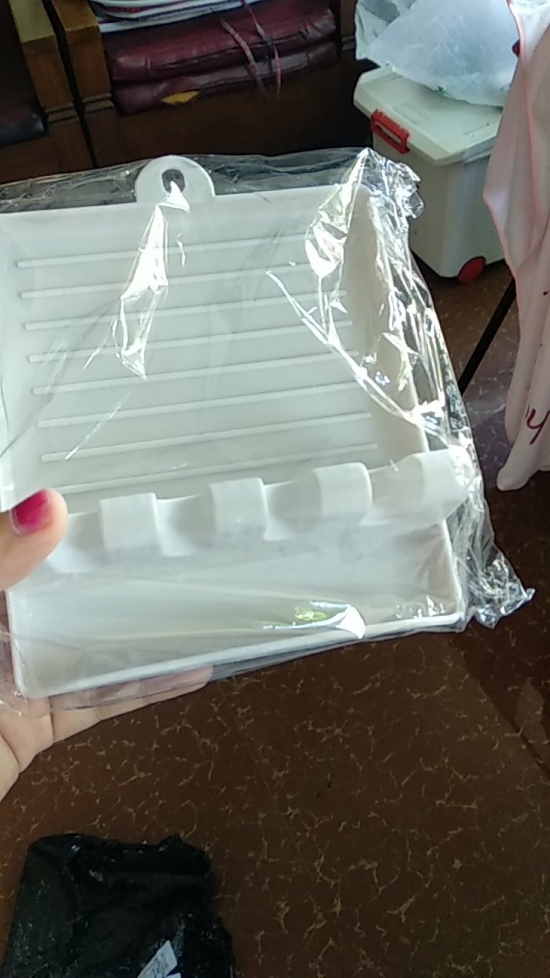 Tempat Tatakan Spatula Sutil Rak Wadah Alas Sutil Spatula Holder Tutup Panci Peralatan Masak Hp883m