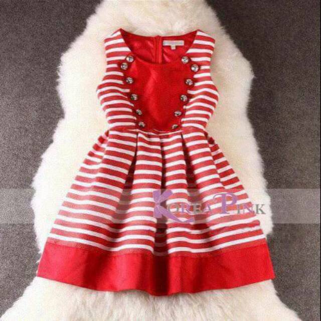 Dress merah putih