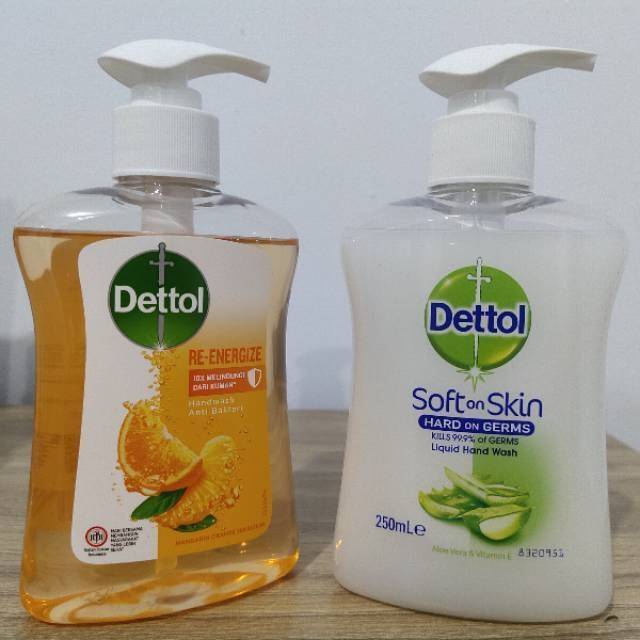 Dettol hand wash Gold Original Re energize cool mint Vanilla cherry Premium 245ml