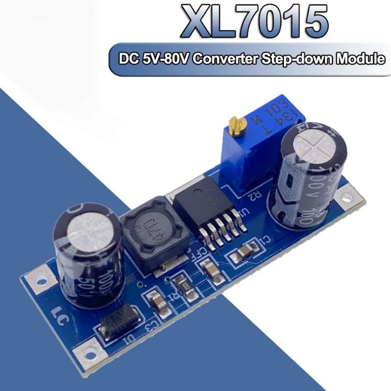 Xl7015 V2 5V-80V DC Modul Converter Step Down DC-DC Wide Voltage Input 7005A LM2596