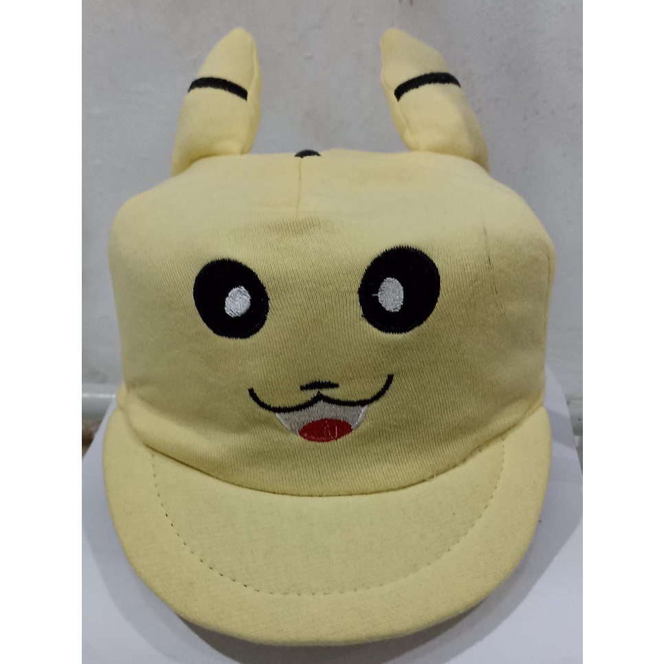 TOPI ANAK KARAKTER POKEMON/PIKACHU