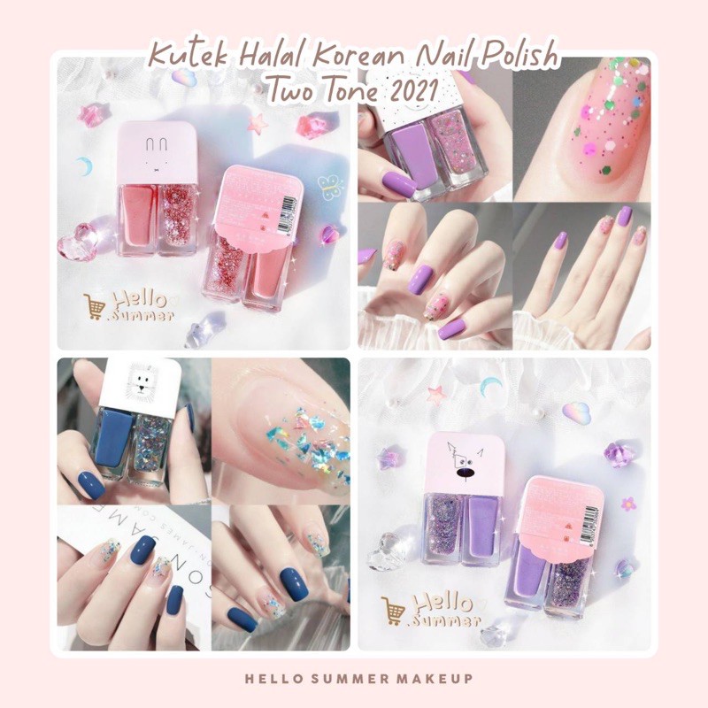 [SERI A] Kutek Halal Korean Nail Polish BUKAN PEEL OFF