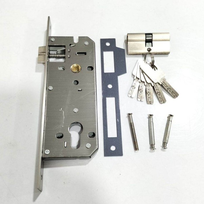 Kunci Pintu Rumah + Silinder KOMPLIT CHANEL BLACK BESAR (G7113)